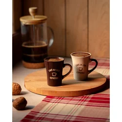 Madame Coco Set šolja Saveur Espresso , 2 komada, 75 ml, Braon i bež