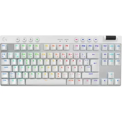 Igralna tipkovnica Logitech G PRO X TKL LIGHTSPEED Tactile Nordic - bela (PC)