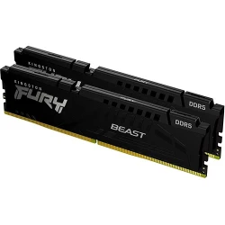 Kingston 32GB (2x16GB) DDR5 5200MHz CL40 FURY Beast Black | KF552C40BBK2-32