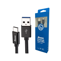 Xwave Kabl USB Tip C muški na Tip A muški 2M 3A, PVC crni pvc