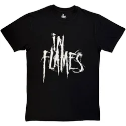 In Flames Logo Mono Black M Majica