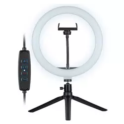 Tracer Ring Lamp LED obročasta svetilka s tripod stojalom, 26 cm