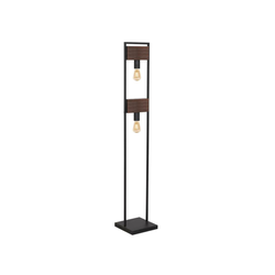 Klausen 107002 - Podna lampa HARD 2xE27/11W/230V drvo/crna