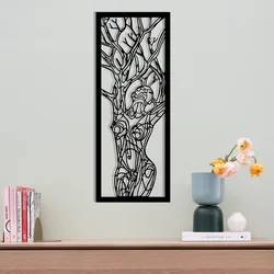 Wallity Zidna dekoracija Vuslat, 20x51 cm, 1.2mm, Crna