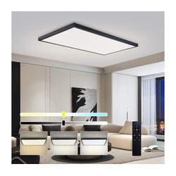 Brilagi-LED prigušiva kupatilska lampa FRAME SMART LED/96W/230V IP44 crna+daljinski upravljač