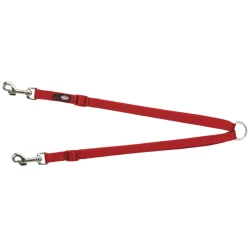 TRIXIE razdelilnik za dva psa rdeč 40-70cm/15mm