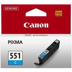 Cartridge Canon CLI-551C cyan, MG5450/MG6350/8250/IP7250