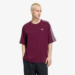 Majice adidas Adicolor 3-stripes Oversized Tee Maroon M