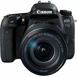 Canon EOS 77D fotoaparat kit (18-135 IS USM objektiv)