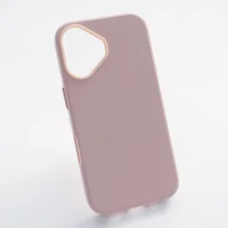 Maska Beautiful Shine Leather za iPhone 16 Plus roze