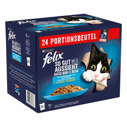 Felix Fantastic So gut wie es aussieht 24 x 85 g - Ribji izbor (bakalar, losos, tuna, morski list)