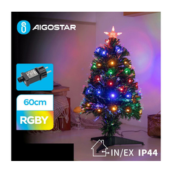 Aigostar - LED spoljašnja božićna jelka LED/3,6W/230V 60 cm IP44 višebojna