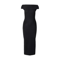 ARMANI EXCHANGE Pletena obleka črna