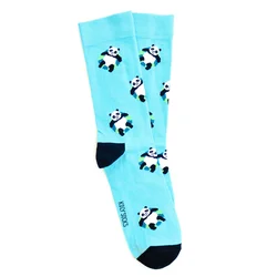 KOLY SOCKS Ženske sokne Panda na bazenu plave