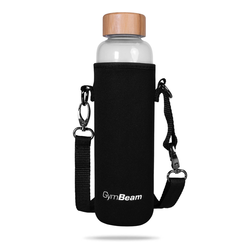 GymBeam Staklena flaša Bamboo 600 ml