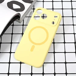 Maska za iPhone 17 Pro Max 6.9 Magsafe Pure color, Žuta