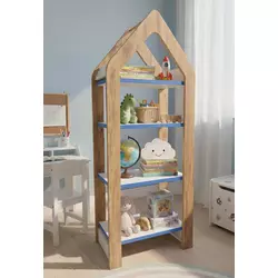 Hanah Home Dečija višenamenska polica, 50x120x35cm, Plava