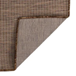 MAISON CHIC Zunanja Preproga, Rug ploščato tkanje 160x230 cm rjava, (22122547)