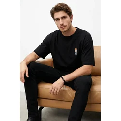 Trendyol Muška majica Tmnss25Ts00161, Crna