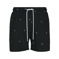 Urban Classics Kratke kopalne hlače, črna
