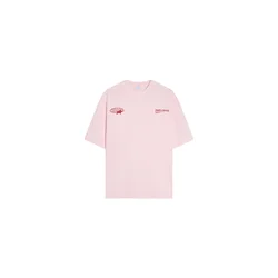 Bershka Majica  roza / češnjevo rdeča