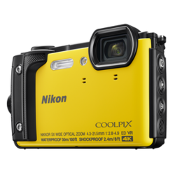 Nikon Coolpix W300 fotoaparat Holiday komplet z ovitkom, rumen