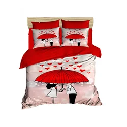 Lessentiel Maison Posteljina 207, 200x220cm, Roze-crvena