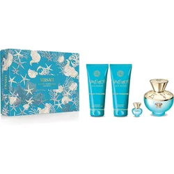 Versace Ženski poklon set Dylan Turquoise EDT 100 ml+gel za tuširanje 100 ml+bodi losion 100 ml+mini 5 ml