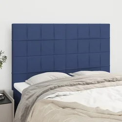 Vidaxl vidaXL Vzglavja za posteljo, 4 kosi, modra, 72x5x78/88 cm, blago
