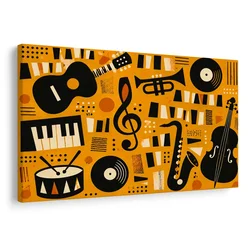 Slika glasbena harmonija v abstrakciji - 90x60