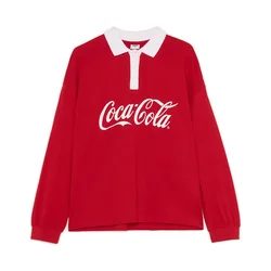 Cropp - Polo majica s printom Coca-Cola - Crvena