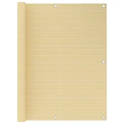 Balkonski zastor bež 120 x 600 cm HDPE