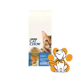 Cat Chow 3u1 Turkey 15kg, Suva Hrana Za Mačke Sa Ćuretinom