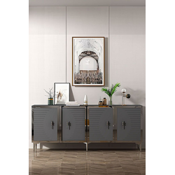 Hanah Home Konzola Tuna 180, 180x75x32 cm, Antracit