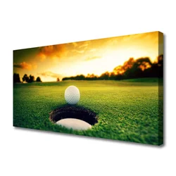 tulup.si Slika na platnu Golf ball grass nature 140x70 cm