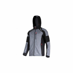 JAKNA SOFTSHELL SIVO-ČRNA-RDEČA L LAHTI L4092303