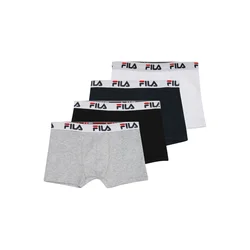 FILA Spodnjice pegasto siva/živo rdeča/črna/bela