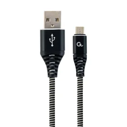 Gembird USB kabl USB 2.0 Micro-USB B USB A Crno, Belo