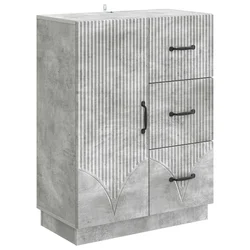 Kreveta Betonska siva 66 x 34,5 x 87 cm Konstruirano drvo