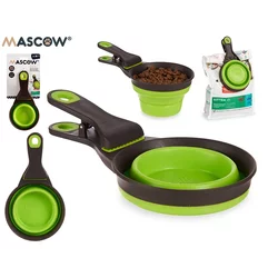 MASCOW Višenamenska kašika za hranu za kuc´ne ljubimce 3u1 473ml zelena