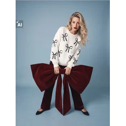Sinsay - Zvonaste pantalone sa šljokicama - maroon