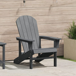Adirondack stolica Svijetlo siva 82 x 74 x 92 cm HDPE