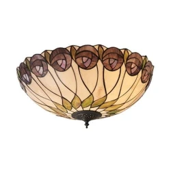 Endon 64173 - Plafonsko svetlo Tiffany HUTCHINSON 2xE27/60W/230V prečnik 50 cm
