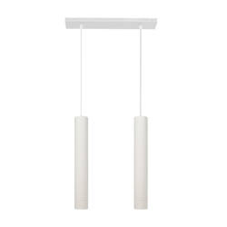 LED luster na sajli TUBA 2xGU10/4,8W/230V bela