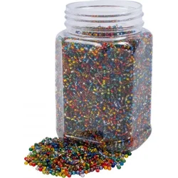PLAYBOX Biseri rocaille 500g prozorni