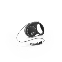 Flexi Black Design Povodac, XS, 3m, Srebrni
