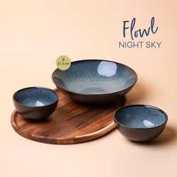 Komplet Flowl - Sklede Gaya Atelier Night Sky + Pladenj Triangle Robinija - 452146