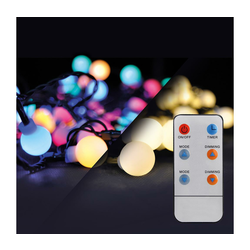 Brilagi - LED RGBW božićna spoljašnja girlanda, 200x LED, 8 funkcija, 25 m, IP44, sa daljinskim upravljačem