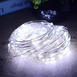 Magične Solarne Dekorativne Lampice 20 metara BELA