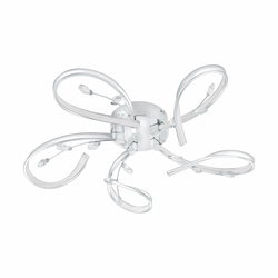 Eglo Vallemare spot/5, led, 5x6,6w, hrom/kristal bela